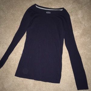 Navy blue long sleeve tee